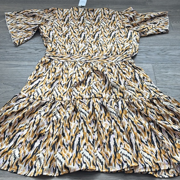 Axara Paris | Colourful splat printed flowy dress / New with tags Size M - Picture 12 of 14